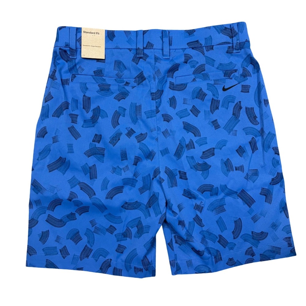 Nike Dri-FIT Mens Golf Shorts Blue Abstract Brushstroke Print Sz 32 Standard Fit - Picture 3 of 6